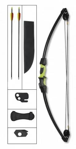 arco poleas negro y verde 12 libras