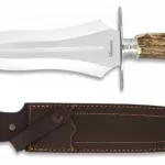 cuchillo rematador lujo mango de ciervo