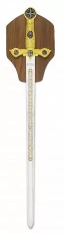 espada templaria tole10 dorada hoja 565 cm
