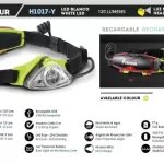 linterna favour frontal recargable 120lm